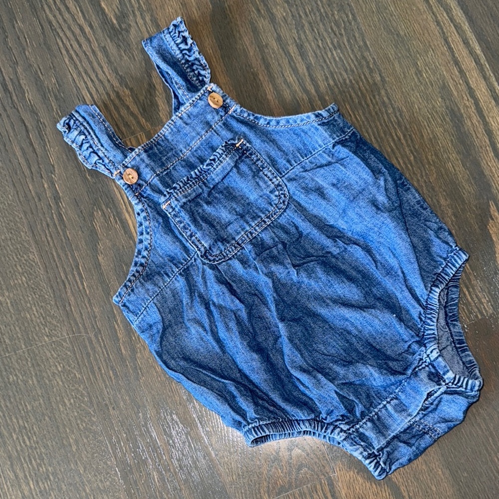Gap Denim Blue Kids Overalls | 6-12M